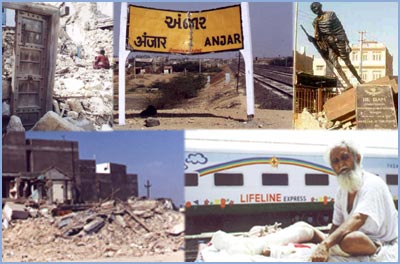 Gujarat Earthquake - The Devastation;  Lifeline Express - The Hope :