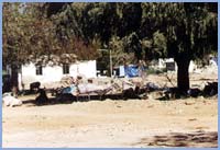 One of the Hospital buildings destroyed by the earthquake