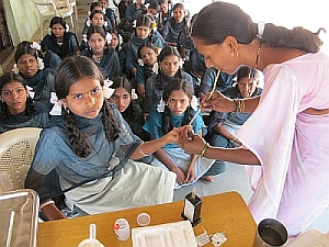 Anaemia reduction for a group of 50 adolescent girls (potential mothers) : INR 50,000/-.